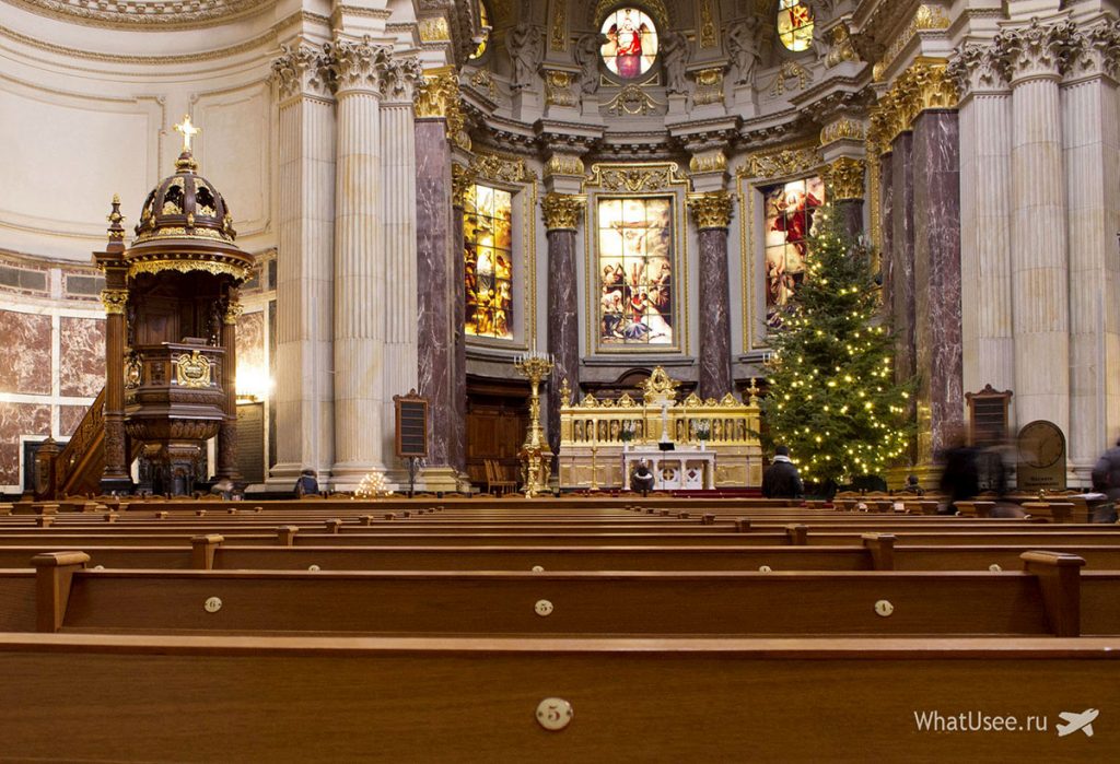 Собор Berliner Dom внутри