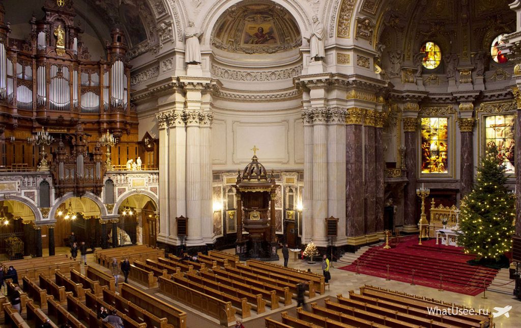 Собор Berliner Dom изнутри