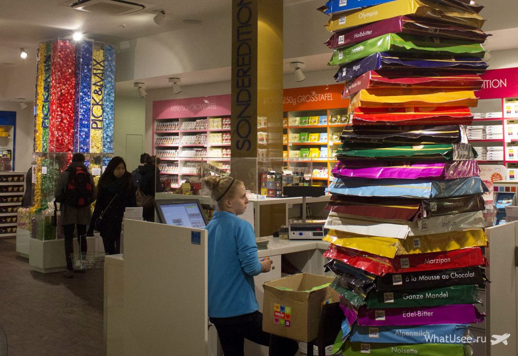 Магазин Ritter Sport в Берлине