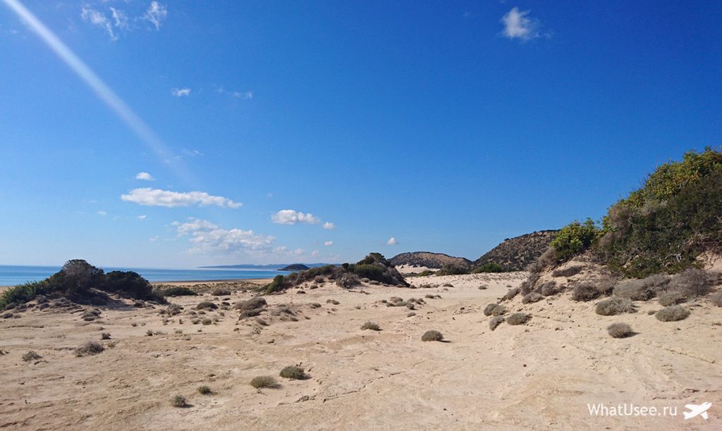 Пляж Golden Sands beach на Северном Кипр