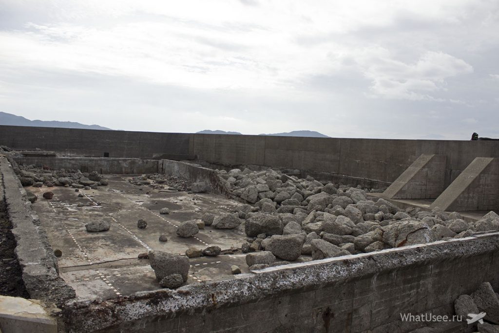 Остров Hashima в Японии