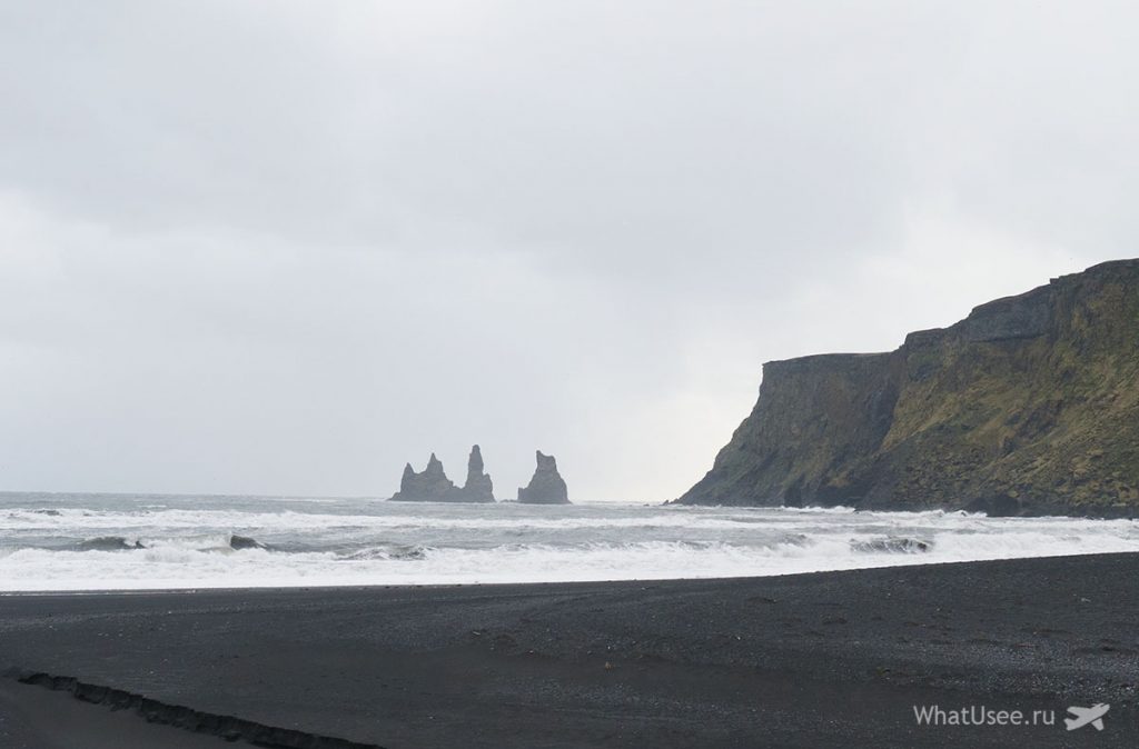Чёрный пляж Reynisfjara Beach Исландия