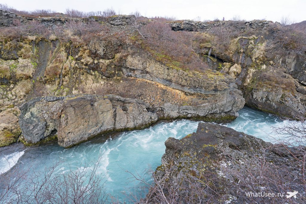 Водопад Хрёйнфоссар фото