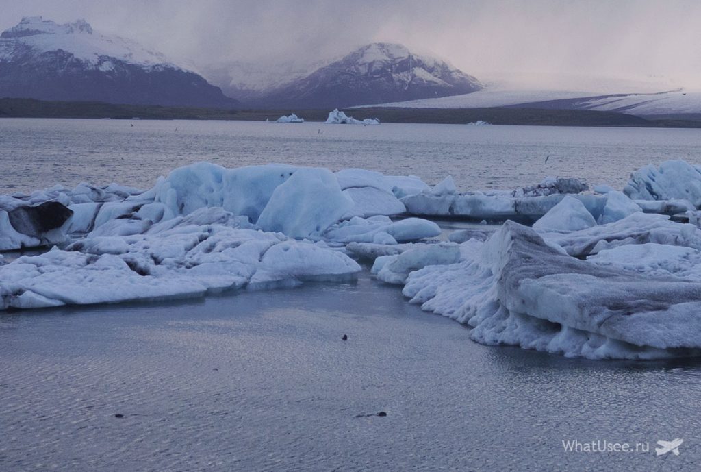 Ледниковая Лагуна Jokulsarlon Glacier Lagoon в Исландии